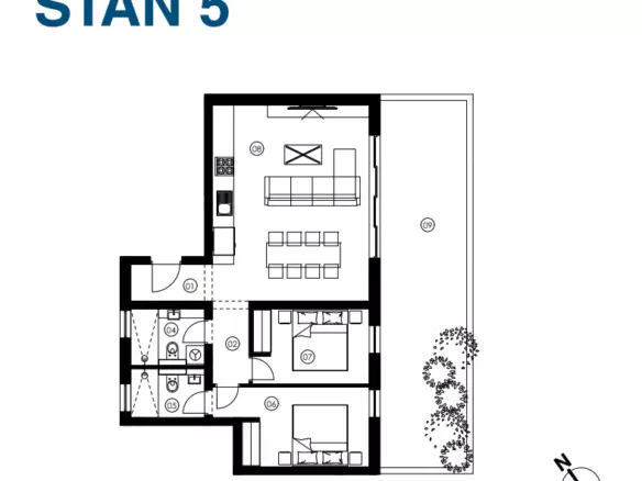 2-bedroom Apartment In Jezera, Croatia (7.498 M²)