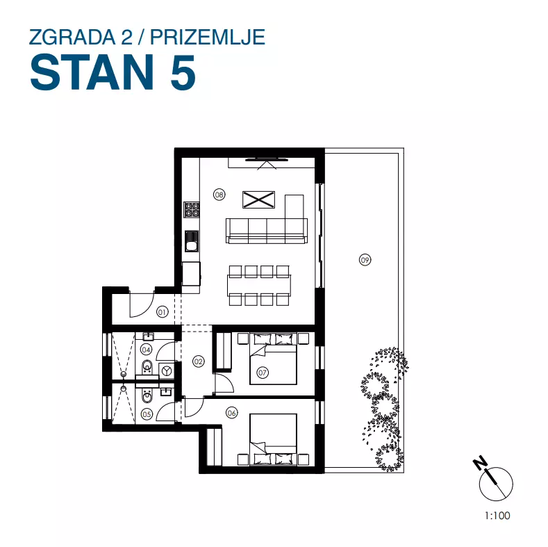 2-bedroom Apartment In Jezera, Croatia (7.498 M²)