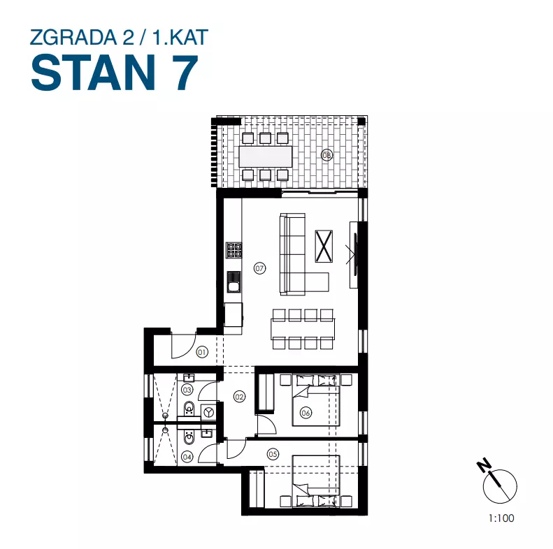 2-bedroom Apartment In Jezera, Croatia (79 M²)