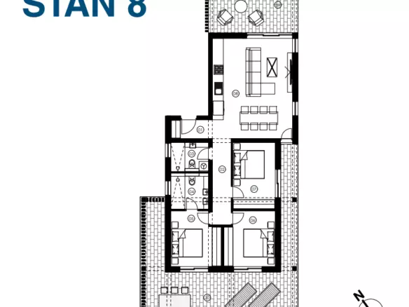 3-bedroom Apartment In Jezera, Croatia (10.941 M²)