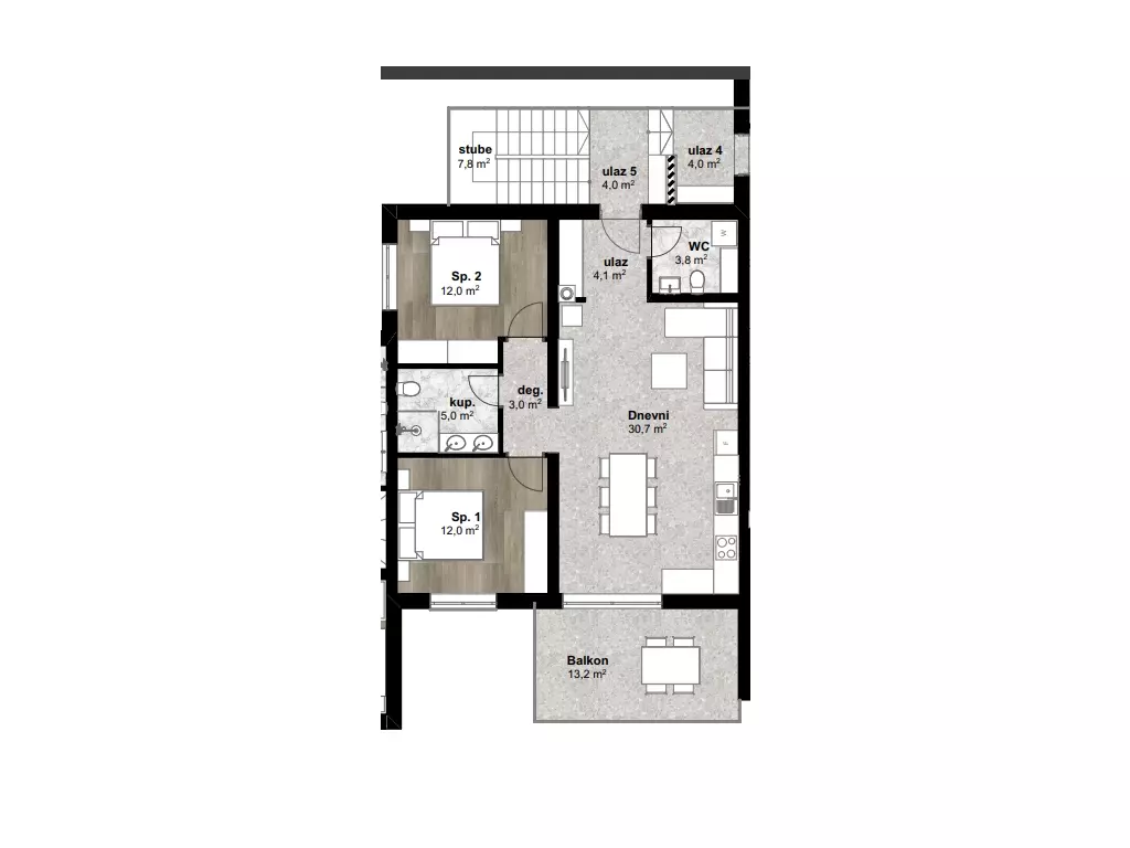 2-bedroom Apartment In Poreč, Croatia (73 M²)