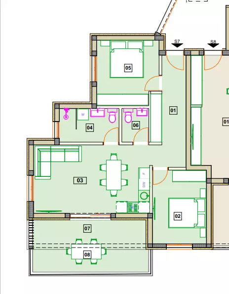 2-bedroom Apartment In Vodice, Croatia (7.329 M²)