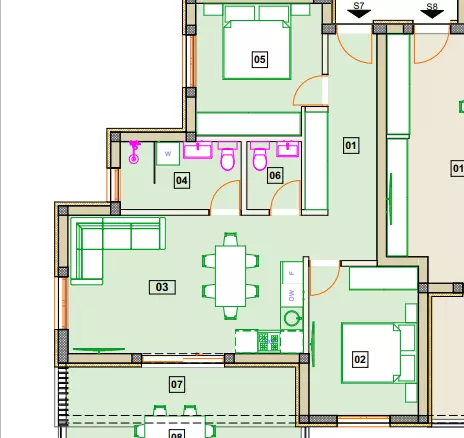 2-bedroom Apartment In Vodice, Croatia (7.329 M²)