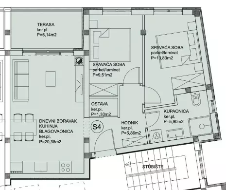 2-bedroom Apartment In Peroj, Croatia (59,95 M²)