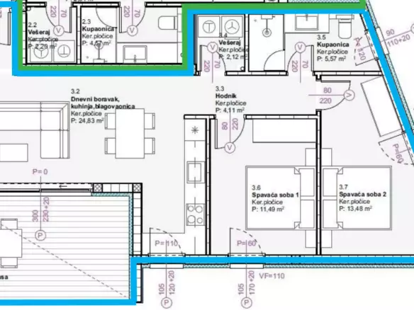 2-bedroom Apartment In Vodice, Croatia (74,41 M²)