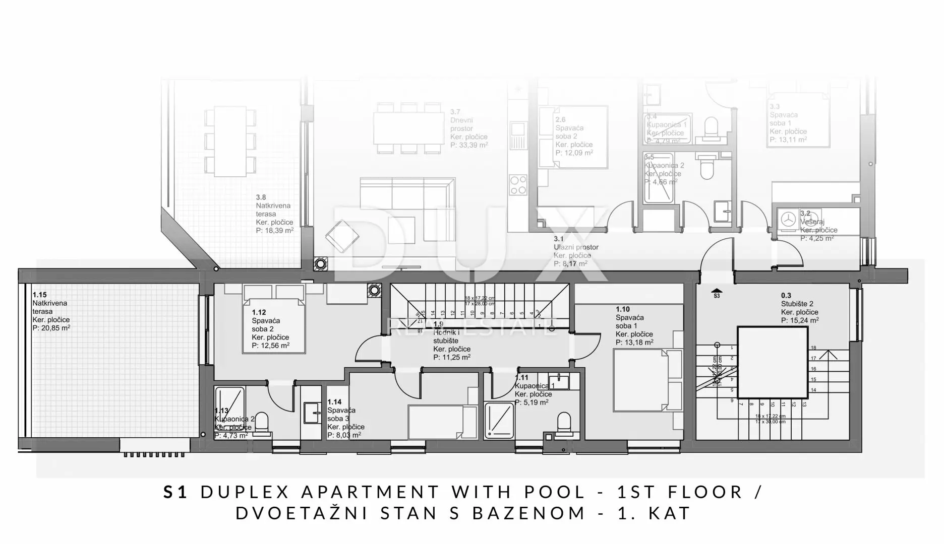 3-bedroom Apartment In Vodice, Croatia (109,68 M²)