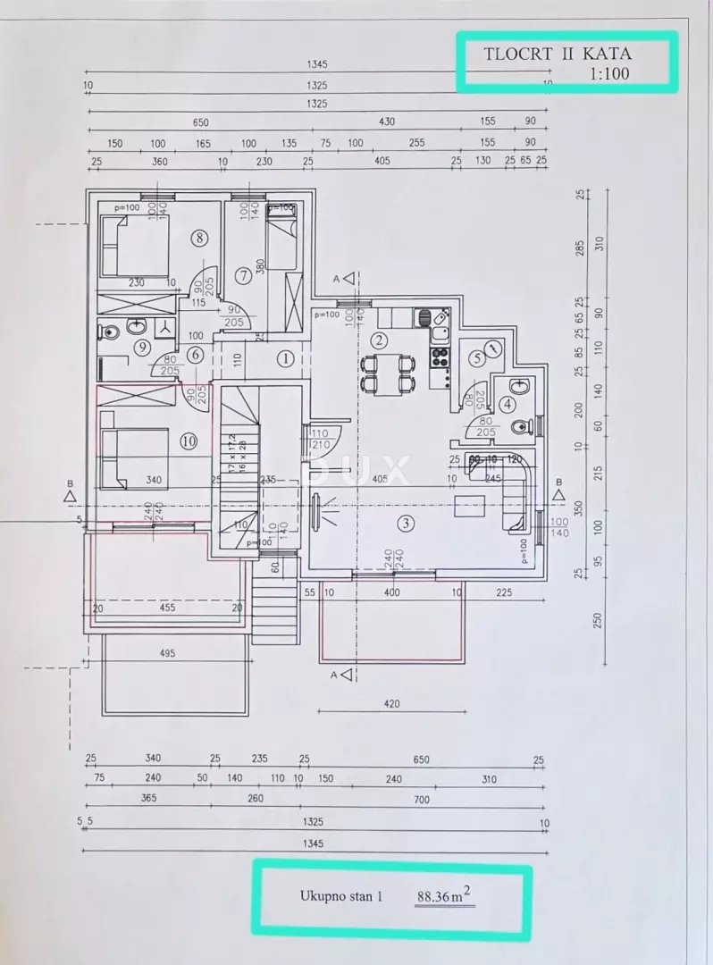 3-bedroom Apartment In Podmurvice, Croatia (103,53 M²)