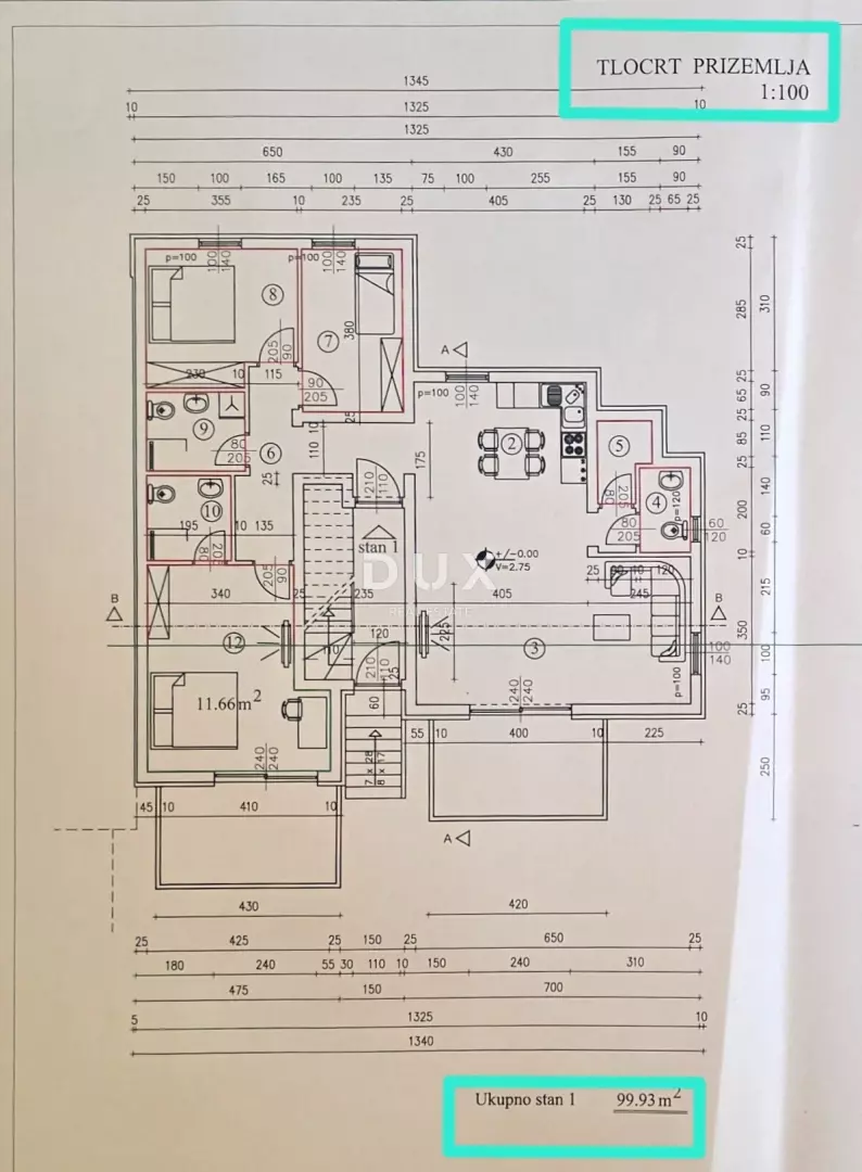 3-bedroom Apartment In Podmurvice, Croatia (114,22 M²)