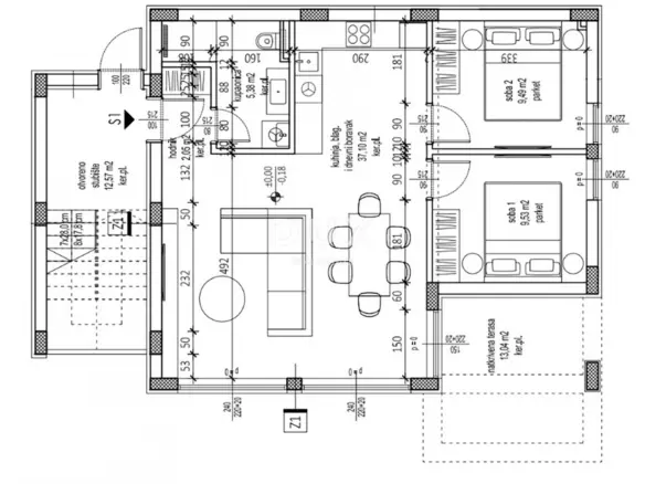 2-bedroom Apartment In Petrčane, Croatia (101,48 M²)