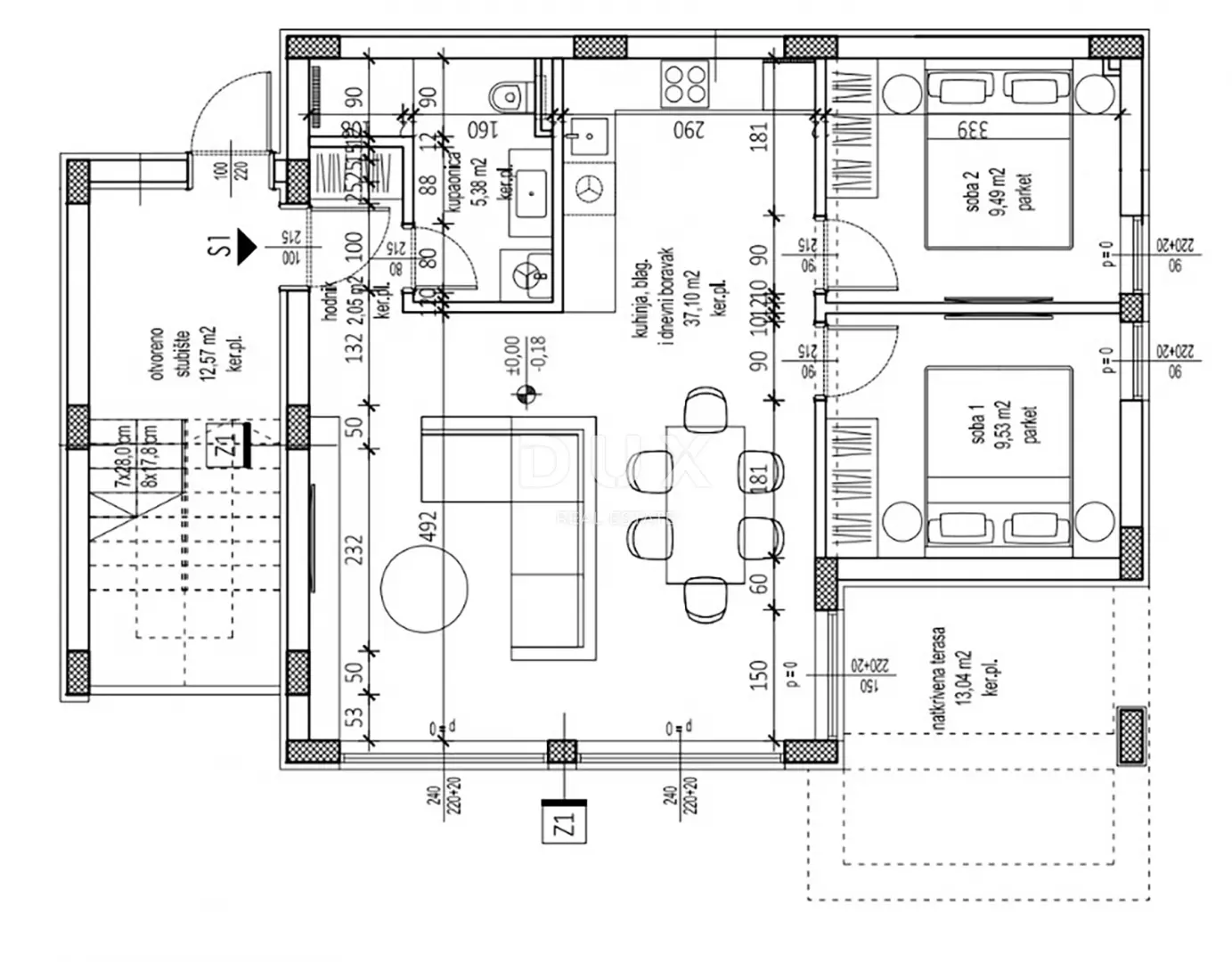 2-bedroom Apartment In Petrčane, Croatia (101,48 M²)