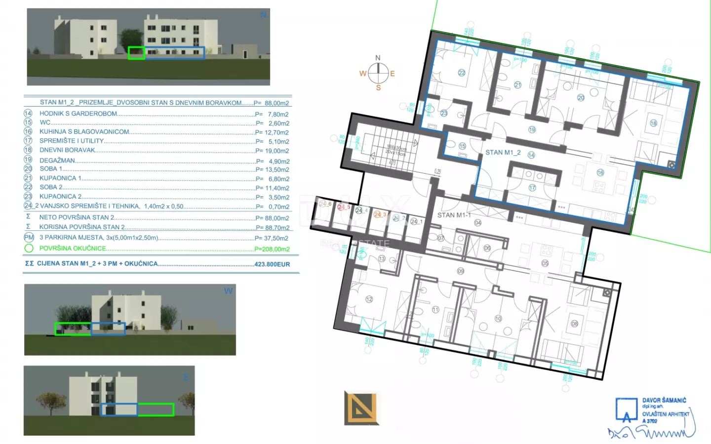 2-bedroom Apartment In Marčelji, Croatia (88,7 M²)