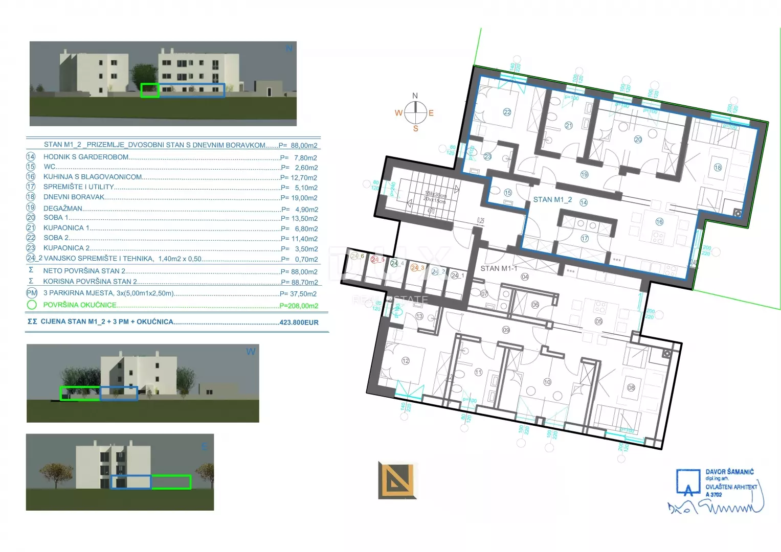 2-bedroom Apartment In Marčelji, Croatia (88,7 M²)