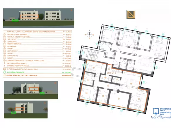 3-bedroom Apartment In Marčelji, Croatia (95,7 M²)