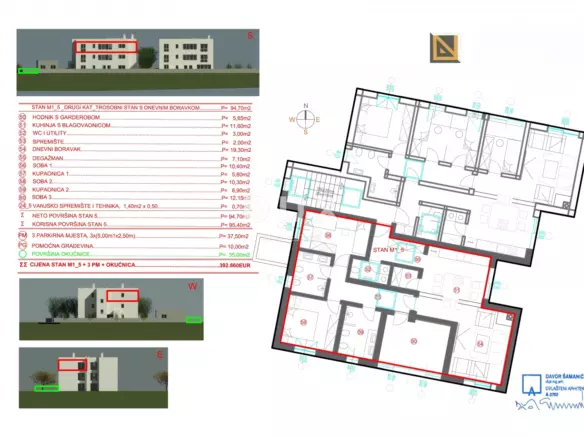 3-bedroom Apartment In Marčelji, Croatia (95,4 M²)