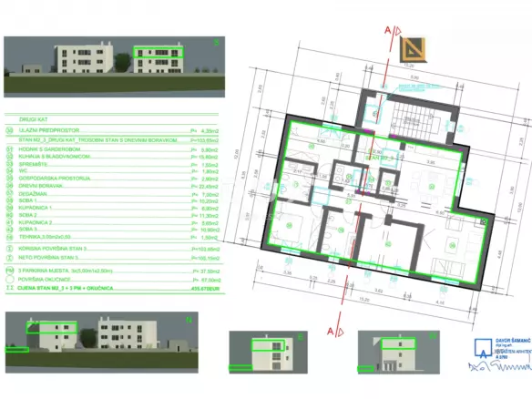 3-bedroom Apartment In Marčelji, Croatia (103,65 M²)