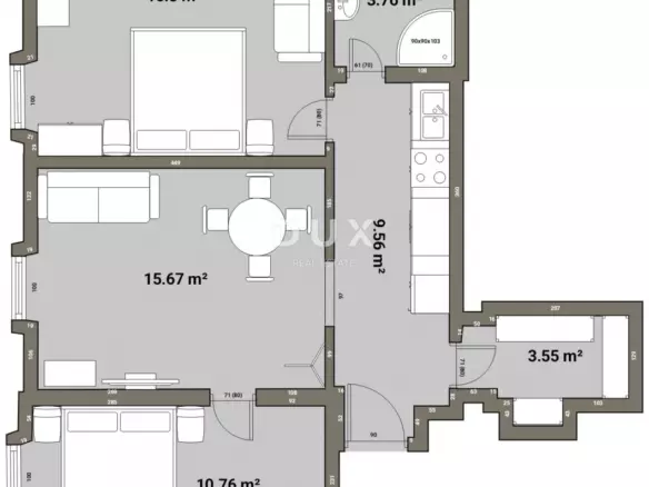2-bedroom Apartment In Poluotok, Croatia (59 M²)