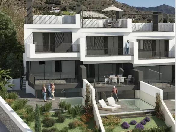 3-bedroom Town House In Nerja, Spain (102 M²)