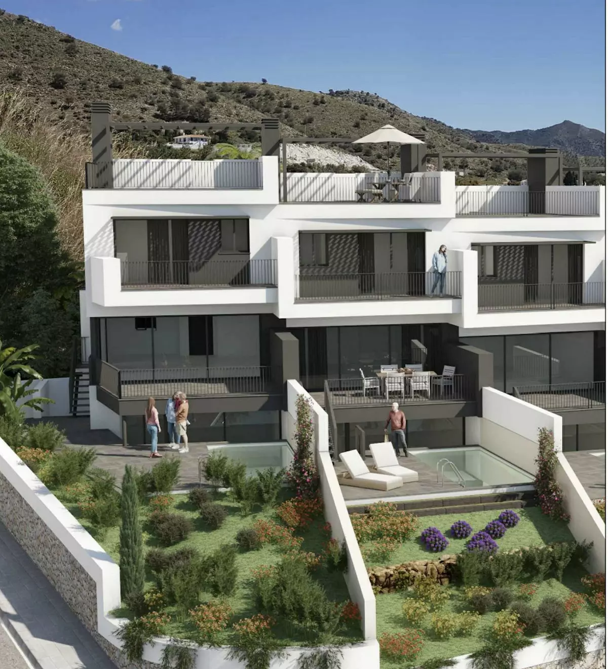3-bedroom Town House In Nerja, Spain (102 M²)