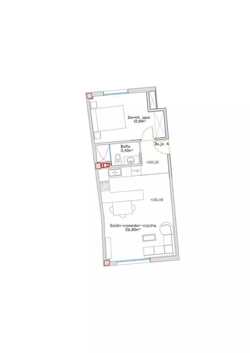 ShowFeedImage-701982 1-bedroom Apartment In Málaga, Spain (45 M²)