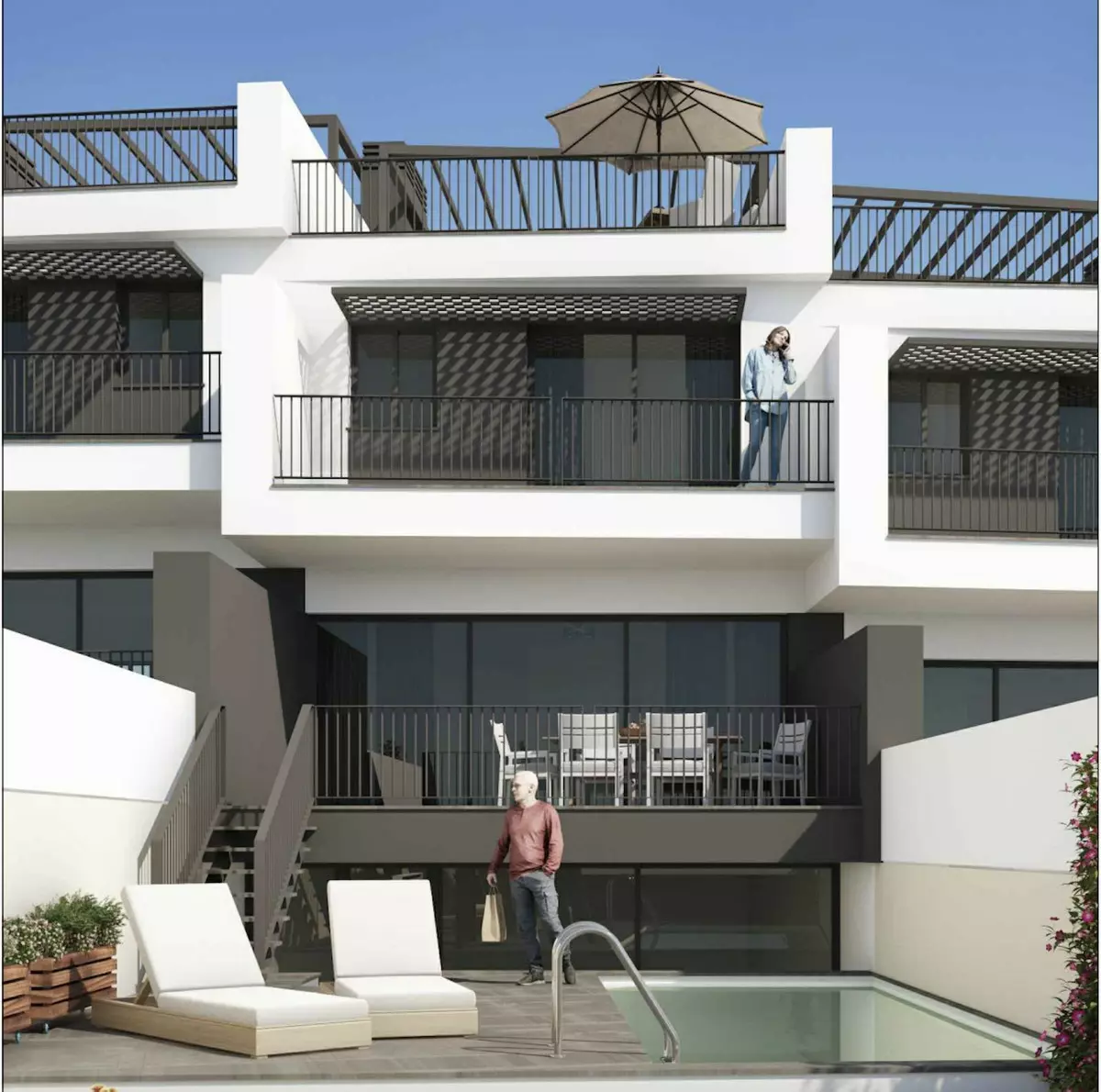 3-bedroom Town House In Nerja, Spain (102 M²)