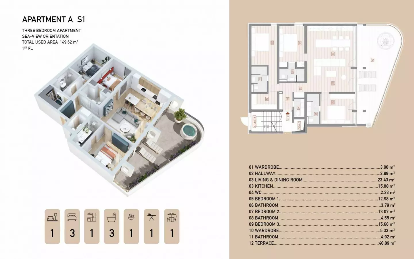 3-bedroom Apartment In Opatija – Centar, Croatia (149,62 M²)