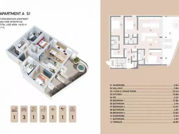 3-bedroom Apartment In Opatija – Centar, Croatia (149,62 M²)