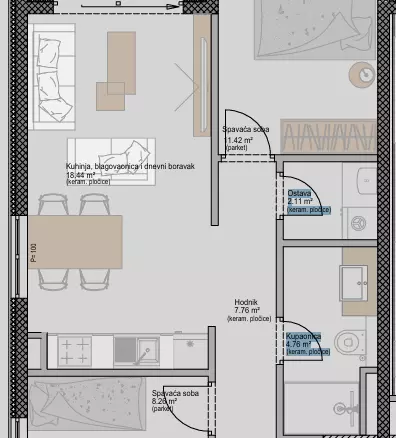 2-bedroom Apartment In Poreč, Croatia (52,87 M²)