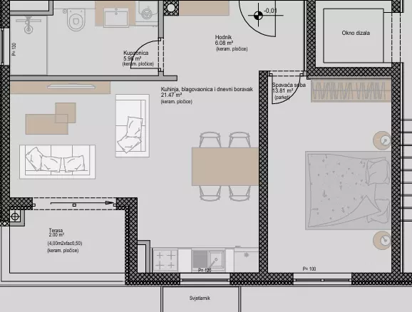 1-bedroom Apartment In Poreč, Croatia (48,69 M²)