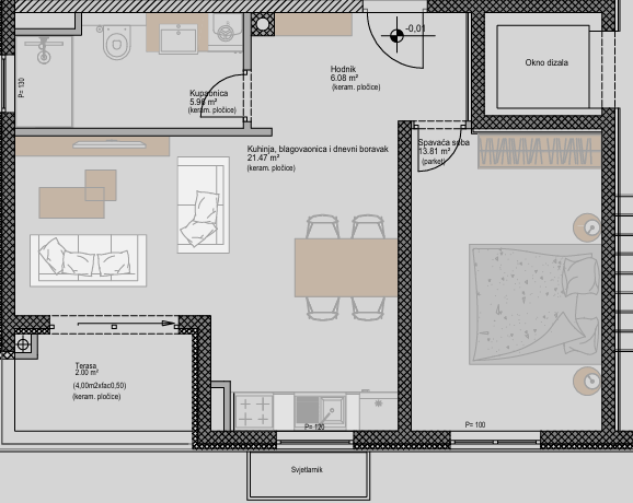 1-bedroom Apartment In Poreč, Croatia (48,69 M²)