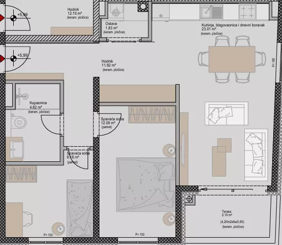 2-bedroom Apartment In Poreč, Croatia (63,85 M²)