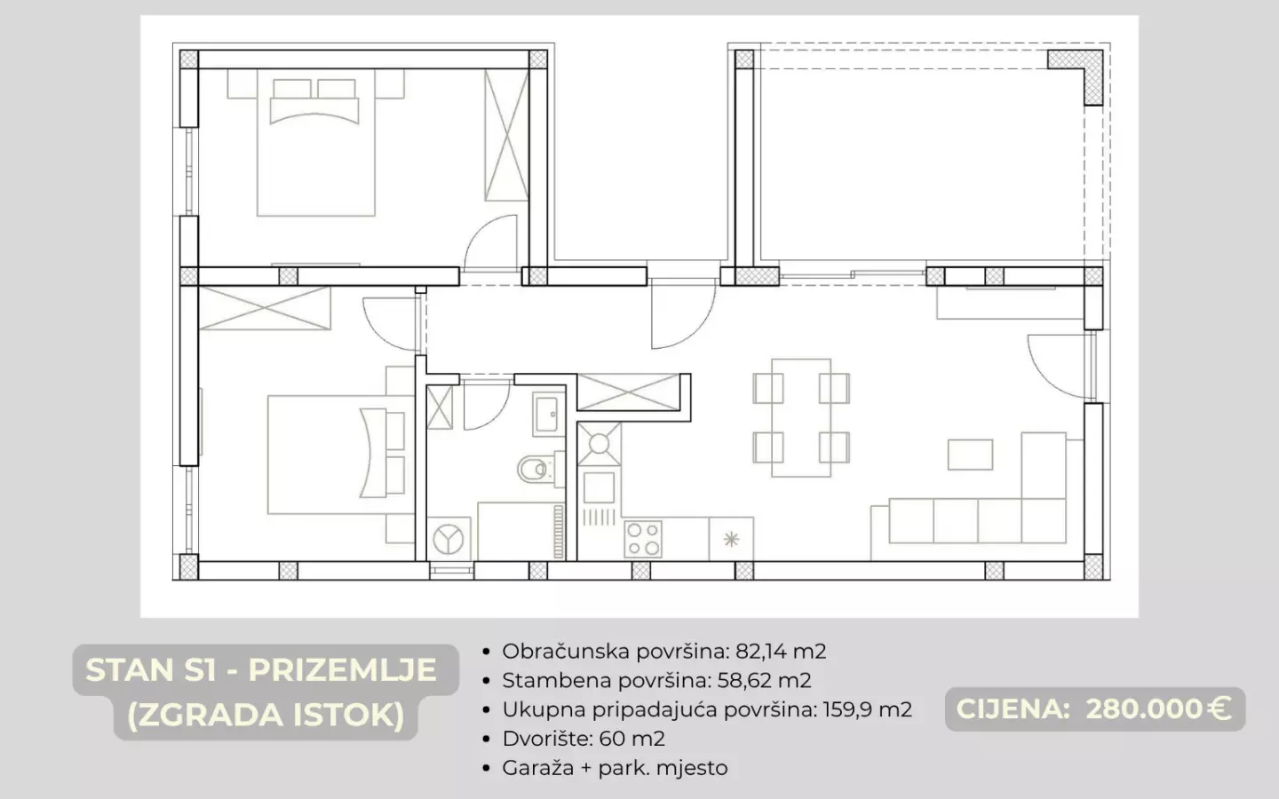 2-bedroom Apartment In Brodarica, Croatia (82,14 M²)
