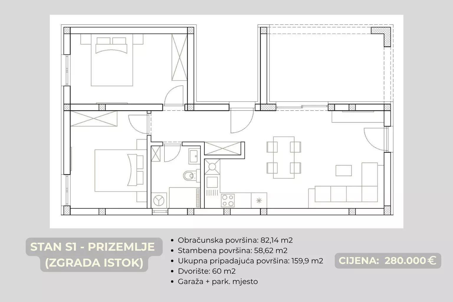 2-bedroom Apartment In Brodarica, Croatia (74,55 M²)