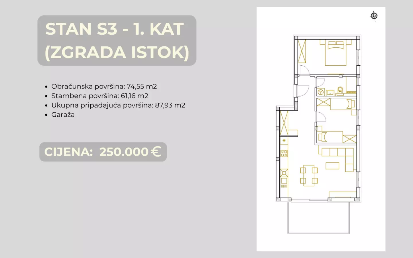 2-bedroom Apartment In Brodarica, Croatia (74,55 M²)