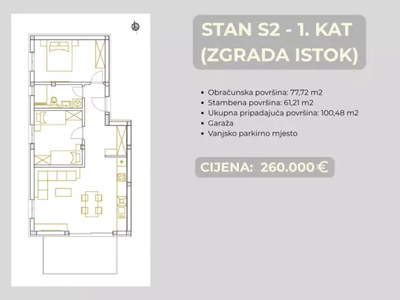 2-bedroom Apartment In Brodarica, Croatia (77,72 M²)