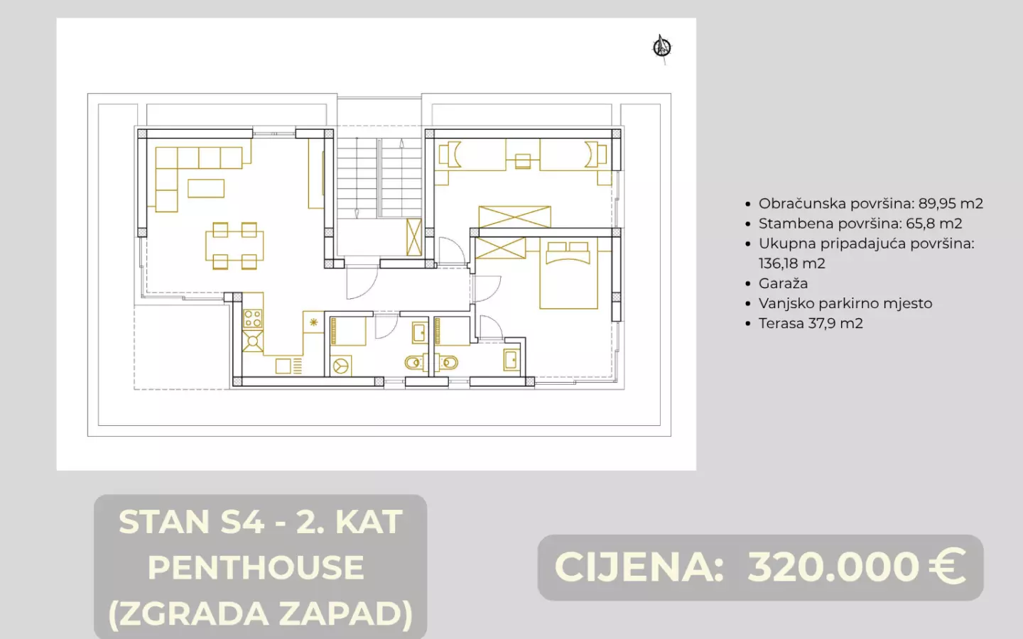 2-bedroom Apartment In Brodarica, Croatia (89,95 M²)