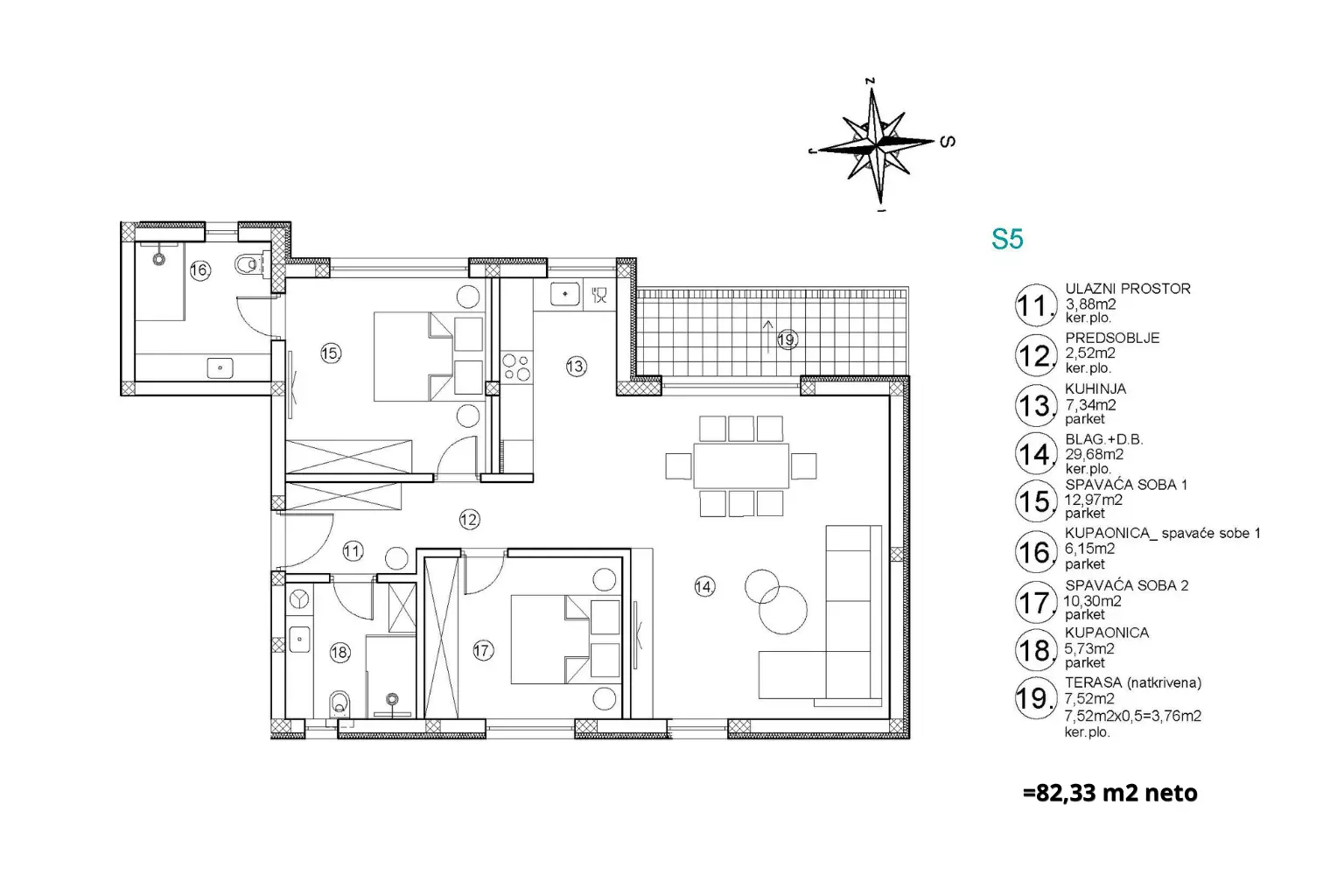 2-bedroom Apartment In Vodice, Croatia (120 M²)