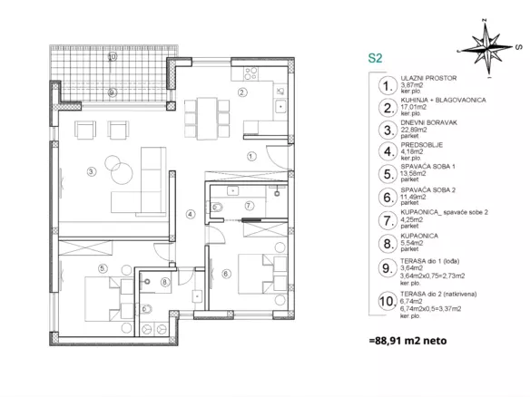 2-bedroom Apartment In Vodice, Croatia (96 M²)
