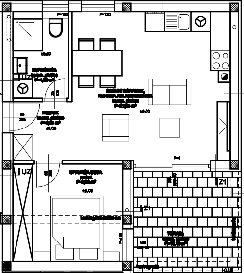 1-bedroom Apartment In Vodice, Croatia (54 M²)