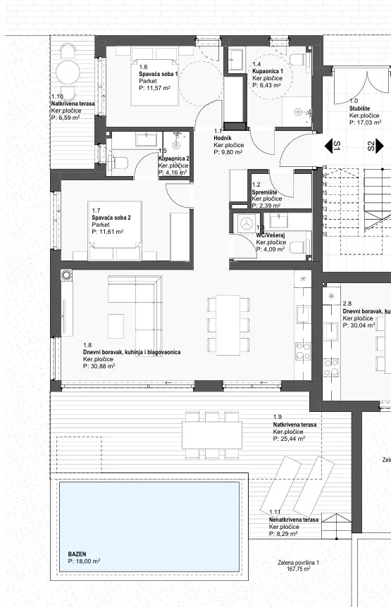 2-bedroom Apartment In Tribunj, Croatia (120,4 M²)