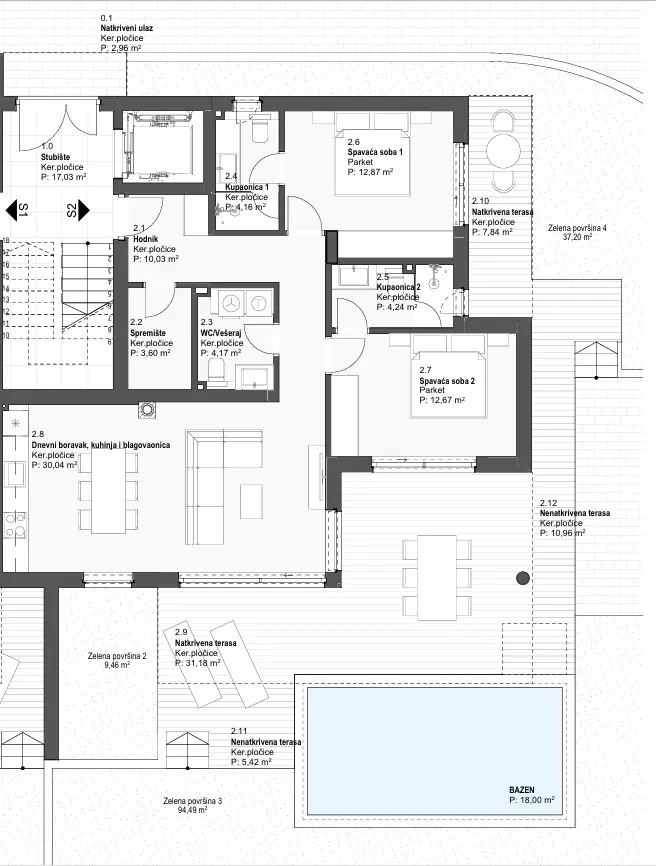 2-bedroom Apartment In Tribunj, Croatia (122,22 M²)