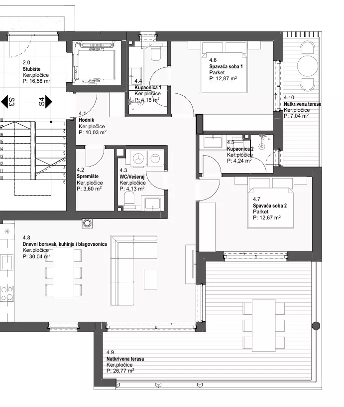 2-bedroom Apartment In Tribunj, Croatia (101 M²)