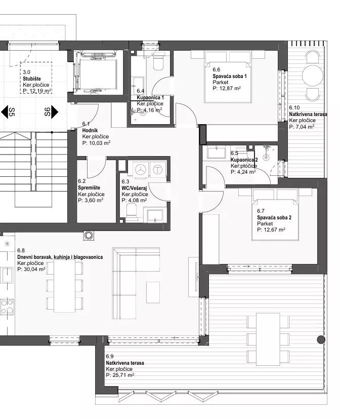 2-bedroom Apartment In Tribunj, Croatia (102,86 M²)