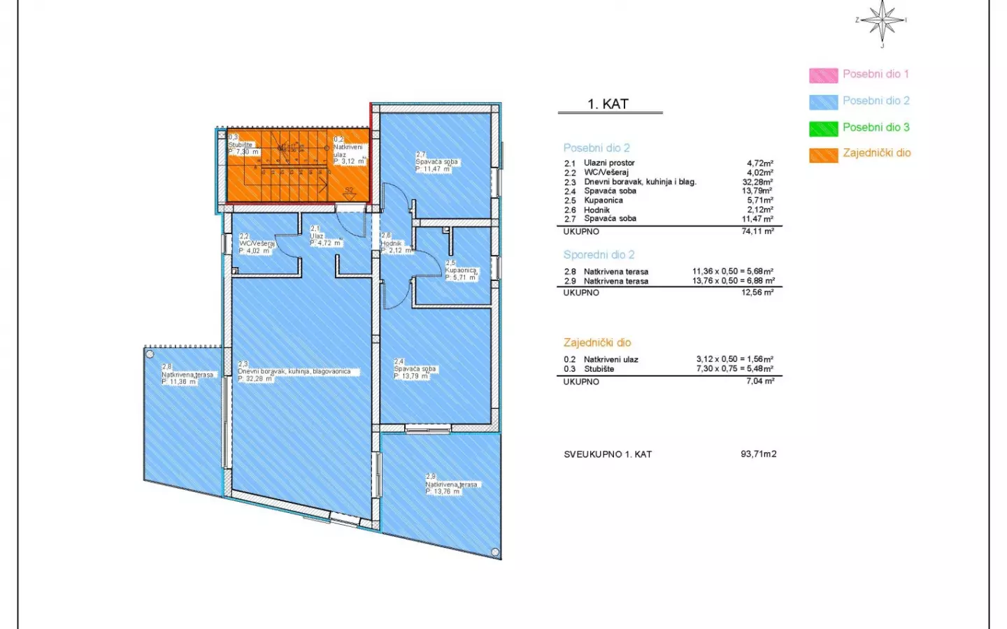 2-bedroom Apartment In Vodice, Croatia (89,42 M²)