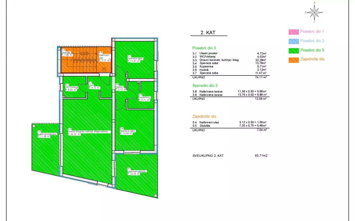 2-bedroom Apartment In Vodice, Croatia (92,17 M²)