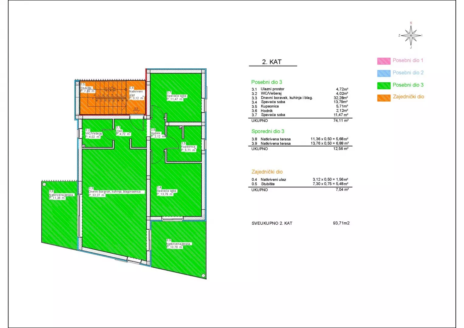 2-bedroom Apartment In Vodice, Croatia (92,17 M²)