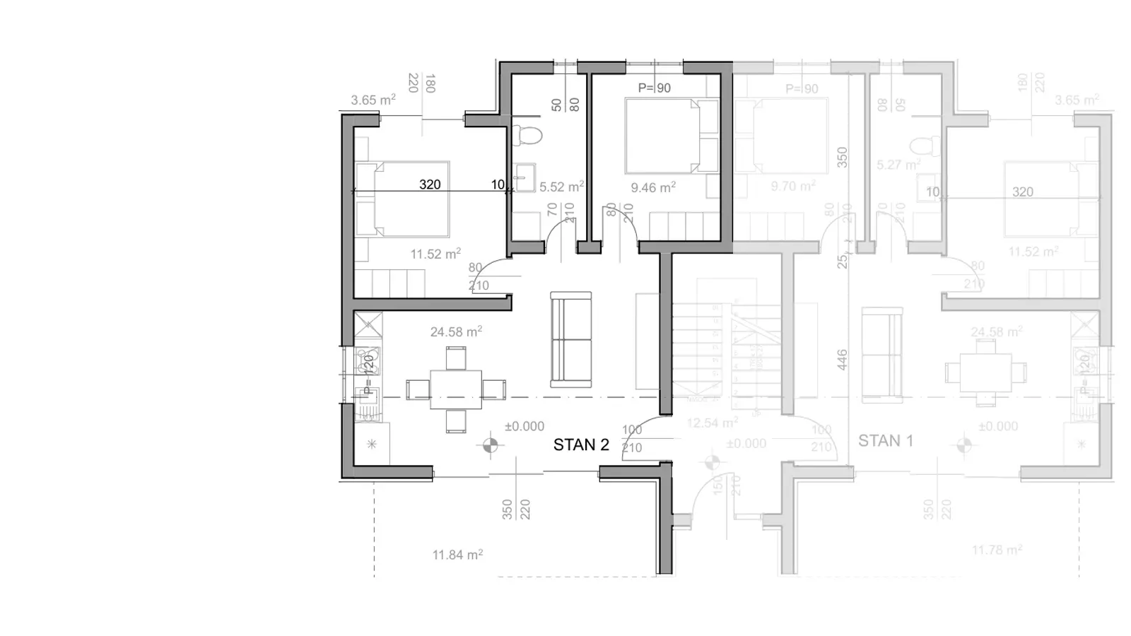 original_1779189140_stan2-tlocrt-e8dd42 2-bedroom Apartment In Povljana, Croatia (67,41 M²)