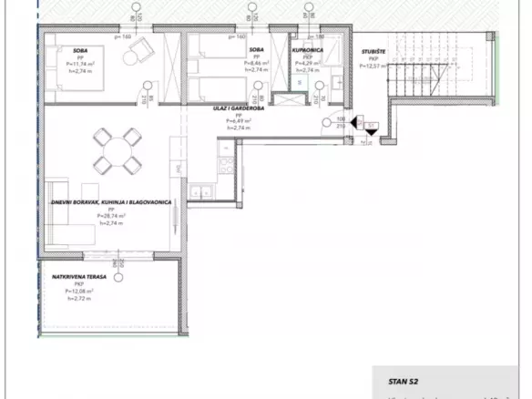 2-bedroom Apartment In Čiovo, Croatia (68,78 M²)
