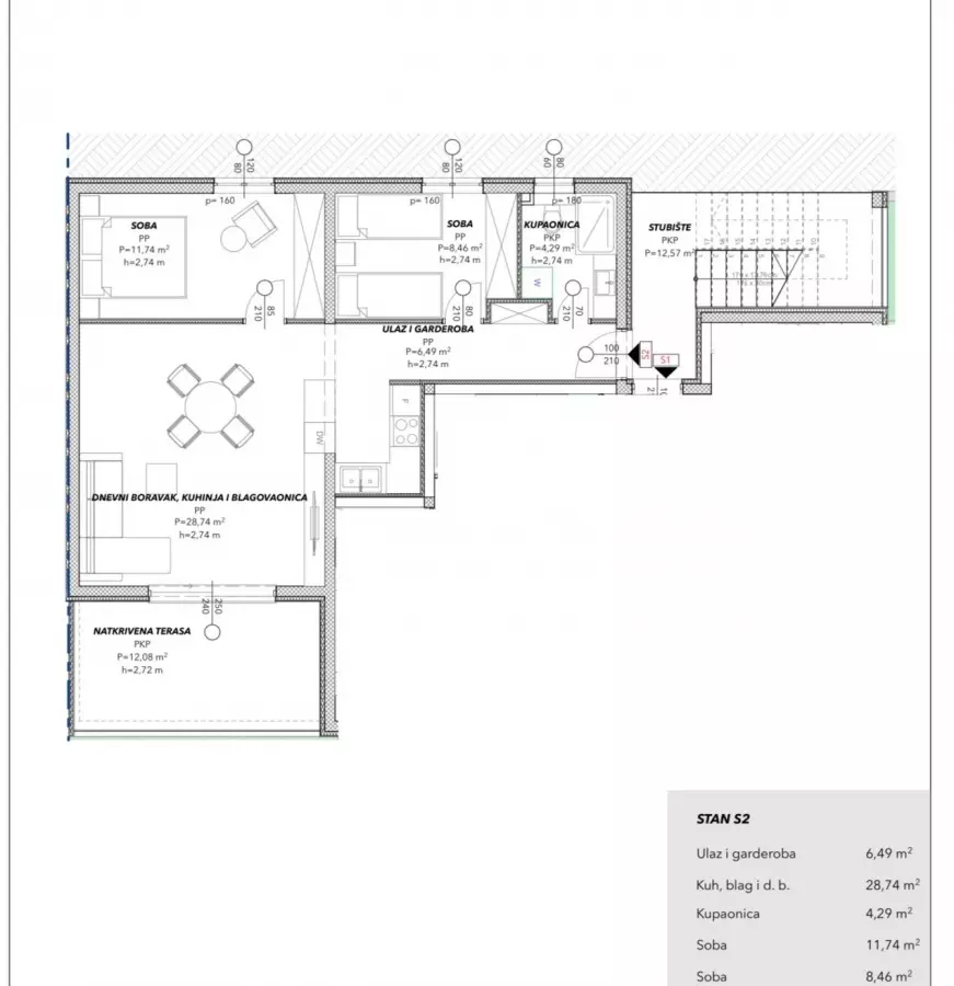 2-bedroom Apartment In Čiovo, Croatia (68,78 M²)