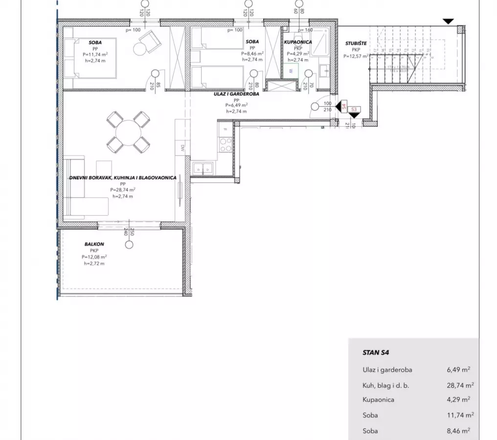 2-bedroom Apartment In Čiovo, Croatia (68,78 M²)
