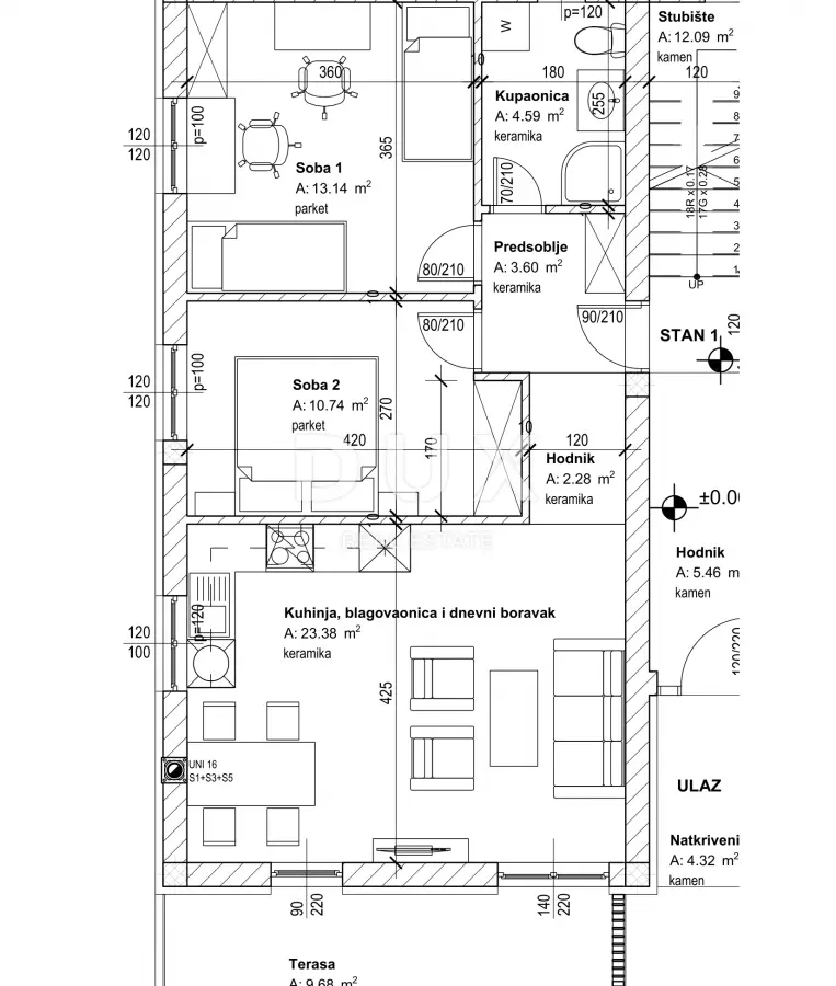2-bedroom Apartment In Marčelji, Croatia (67,41 M²)